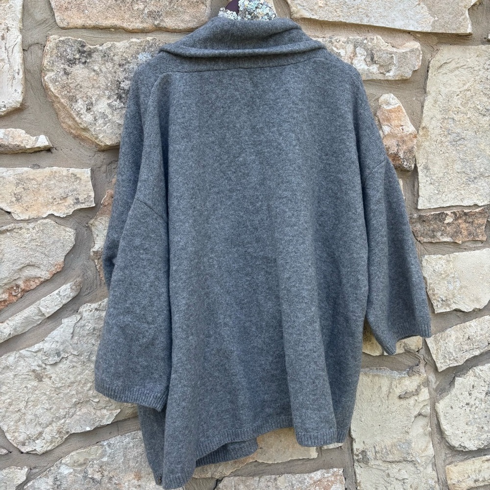 Beryll Cocoon Cardigan | Gray - +Beryll Worn By Good People - Picture 5 of 8